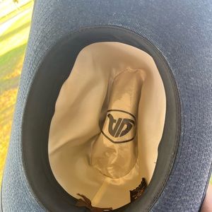 Vintage Blue Denim Men's Cowboy Hat YA 100 % Cotton Southwest M 7-7 1/8